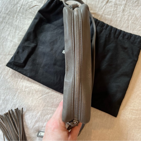 Saint Laurent Lou Crossbody Camera Bag Grey - Picture 12 of 15